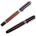 Jinhao X750 Deep Red Pen Medium Fine Nib Ink Fountain Pen Office Business & 8802 Woody Medium Nib Fountain Pen Red+Black. 