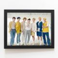 BTS Army Photo Frame for table and wall Army Boys Wooden Digital Printed. 