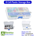 8 Partitions IC Component Box Storage Box Parts Box Tool Box for jewelry and Electronic Components Electronic Component Box by Electrica. 