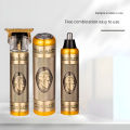 3-In-1 Vintage Grooming Set USB Rechargeable Multi-Functional Hair Clipper, Shaver, And Nose Trimmer For Men. 