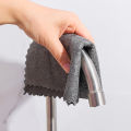 Magic Glass Wiping Rags Multifunction Microfiber Thin Windows Mirror Cleaning Cloths Home Car Washing Towel Kitchen Bathroom Clean Tools 1Pcs. 