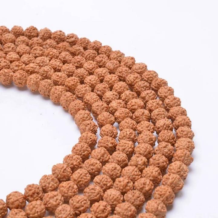 1 pc Natural Rudraksha Wooden Beads for Jewelry Making Handmade Fine Polishing DIY Personality Bracelet Necklace Accessories
