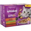 Whiskas 1+ Cat Food TASTY MIX Country Collection in Gravy 12 Sachets Box- (12X85GM). 