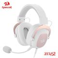 Redragon H510 Zeus 2 Wired Gaming Headset 7.1 Surround Sound Multi Platform with Detachable Cable White Edition. 