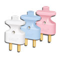 3Pcs 2 Pin Plug Male (Shoe) 250v 6A Hero Smart Plus Plug Heavy Duty Brass Legs Top 2-Pin Model W008 High Quality. 