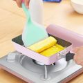 Tamagoyaki Pan Japanese Omelette Pan, Non-Stick Coating Square Egg Pan to Make Omelets or Crepes (Pink) - pink. 