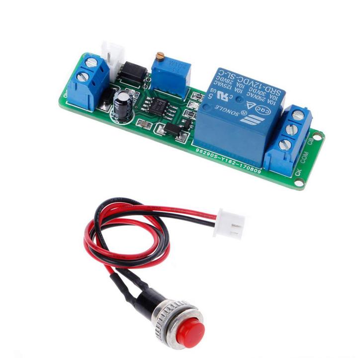 fivekim Dc 12V Timing Timer Delay Turn Off Switch Relay Module 1~10S ...