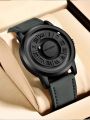 LIGE Luxury Watch Men Creative Scrolling Pointer Magnetic Force Sport Watches Men Quartz Chronograph Man Clock Relogio Masculino. 