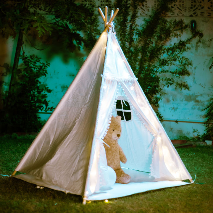 TEEPEE%20TENTS%20l%20Foldable%20Play%20Tent%20Canvas%20-%20Kids%20Playhouse%20-%20Portable%20Kids%20Tent%20for%20Girls,%20Boys%20Children%20with%20Carry%20Case%20Indoor%20Outdoor%20-%20Image%205