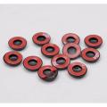 12Pcs Car Door Lock Screw Protection Stickers Covers Accessories for Alfa Romeo 147 156 159 164 4C 8C Giulietta GT MiTo Giulia. 