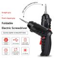 Exort Power Tools Screwdriver Set Bit Set 3.6V Cordless Electric Screwdriver Home Tools With Built-in Lithium Battery. 
