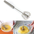 New Manual Egg Beater Stainless Steel Semi Automatic Rotary Kitchen Accessories Tools. 