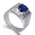 Palladium Diamond Engagement or wedding Ring for Men Ring D-5266. 