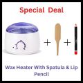 Original Wax heater, wax heater machine, wax heater machine professional, wax warmer kit, wax warmer machine, wax beans heater, portable electric wax heater with free spatula. 