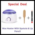Original Wax heater, wax heater machine, wax heater machine professional, wax warmer kit, wax warmer machine, wax beans heater, portable electric wax heater with free spatula. 