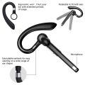 BlueWow Bluetooth Wireless Earphone with Mic Hands-Free Wireless Earphone Headphones Single-Ear Hook for Driving Business Office Compatible with iPhone and Android YYK-520. 