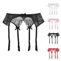 Silk Road Traders Floral Lace Garter Suspender Belt - Lingerie Suspenders Waist Belt For Stockings. 