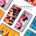 Kingdoor for Redmi Note 7 Back Cover 3D Cartoon Disney (Mickey Minnie) Stitch Soft Silicone TPU Phone Case. 