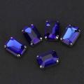 10pcs Rectangle Sew on Rhinestone, DIY Artificial Colorful Crystal Claw Rhinestone Glitter Stones Clothes Dress Craft Garments Accessories. 