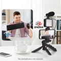 Complete Smartphone Vlogging Kit – Includes LED Light, Microphone, Tripod, and Phone Holder. Perfect Starter Kit for YouTube, TikTok, and Instagram Videos, Bringing Professional Quality to Your Filming on the Go!-2449. 