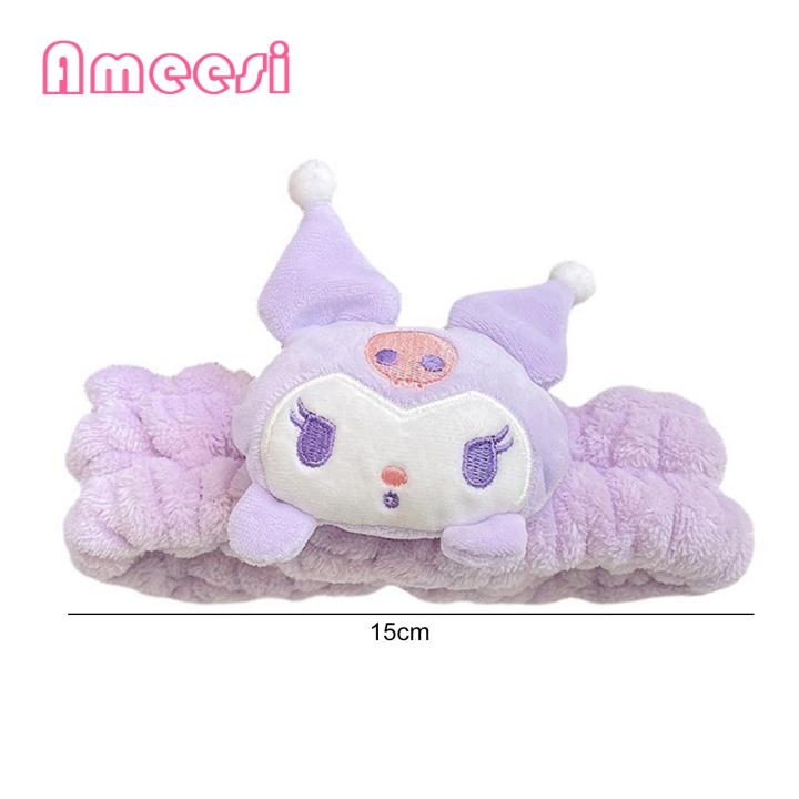 New Ameei Pluh Makeup Headband Cute Wahing Face kincare Girl Hair Band