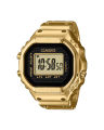 Casio Ring Watch Mens/Womens Gold Ion Plated Stainless Steel Case Square Digital Stop Watch, Alarm, Dual Time, Calendar, Multi-Function Gold Stainless Steel Bracelet Watch-CRW-001G-9DR. 
