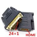 DVI male Converter DVI to HDMI 1920*1080P resolution Support for Computer Display Screen projector tv DVI 24+1 adapter HDMI adapter. 