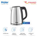 Haier Steel Kettle 1.5 Litre HKT-4401S(Boil Dry Protection+ Safety Locking Lid+ Indicator Light ) - 1 Year Warranty. 