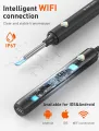 Smart Visual Ear Wax Cleaning Kit with Camera HD – Wireless Ear Cleaner Endoscope – Rechargeable Earwax Removal Tool with Soft Silicone Tips - Rechargeable HD Ear Camera with Mobile Display. 
