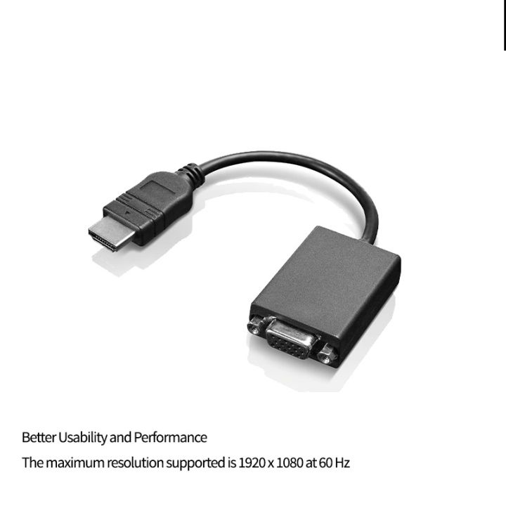 💻 HDMI to VGA Adapter Branded – Supports HD Clear Output for Laptop ...