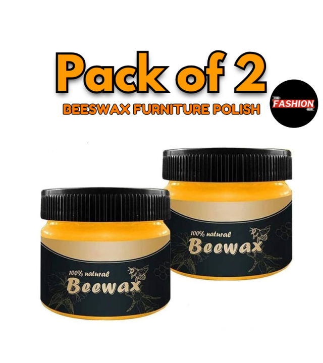 [PACK OF 2 ] Original Beewax Wood Furniture | Beewax Furniture Polish - Wax, 85gm | Beewax Furniture Polish ,Wood Seasoning Beewax | Natural Wood Wax Traditional Beewax Polish for Wood & Furniture | Beewax Wood Polish and Cleaner for Furniture Care