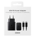 Original Samsung_45W Super Fast Charger With Type-C to Type-C Cable | PD Charger For all Mobile Phones - Global Certified | 100% Original Samsung 45W Super Fast Charger with Type C to Type C Cable (Global Certified Charger) Pd Charger For all Mobile Phone. 