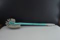 Double Sided Toilet Brush - Bathroom Cleaning Brush - Double Hockey Brush [Turquoise]. 