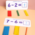Treehole I Love Mathematics Learning Toys Sight Number Games Matching Number Puzzles Montessori Preschool Educational Toys for Kids Boys Girls Age 3+ Years Old. 
