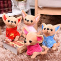 17cm Cute Mini Chihuahua Dog Plush Toy Soft Stuffed Animal Doll Birthday Gift. 