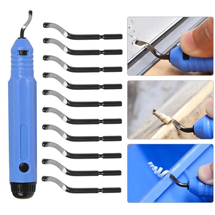 Metal Deburring Tool Kit Deburring Cutters Set Burr Remover Hand Tool for Wood Plastic Aluminum Copper and Steel