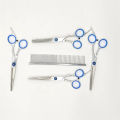 Professional Dog Grooming Scissors With Safety Tips Heavy Titanium Stainless Steel Up-Curved Pet Grooming Scissors. 