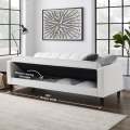 Convertible Sofa Cum Bed with Storage Box. 