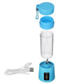 USB Rechargeable Juicer Blender 4 Blades Electric Blender Mini Portable Personal Size Juicer Cup - USB Rechargeable Mixer 380ml Food Grade Water Bottle Portable Fruit Juicer Machine. 