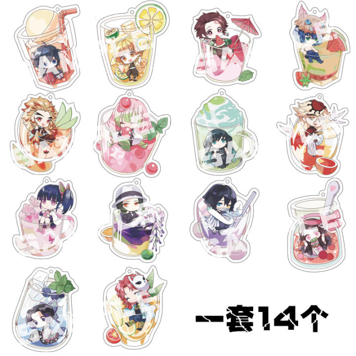 Demon%20Slayer:%20Kimetsu%20No%20Yaiba%20Acrylic%20Keychain%20Tanjiro%20Nezuko%20Tengen%20Mitsuri%20Muichirou%20Shinjurou%20Anime%20Acrylic%20Double%20-%20Image%206