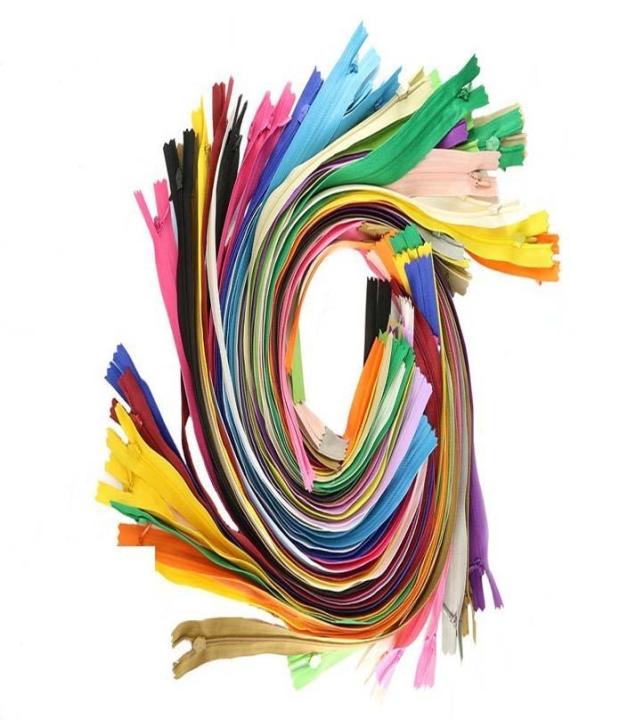 Pack of 24 - Nylon Tape Zip - Multicolor
