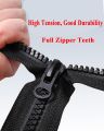 Different colours Plastic Zipper for Craft 25-inch and 28 inch zipper for jackets, coats, and bags; perfect for various sewing needs. 