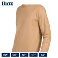Hinz Youth Essential Round Neck Unisex Top (Full Sleeves) Combed Cotton Interlock. 