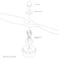 XOAR PJP-N 13x6.5 Drone Wood Propellers. 