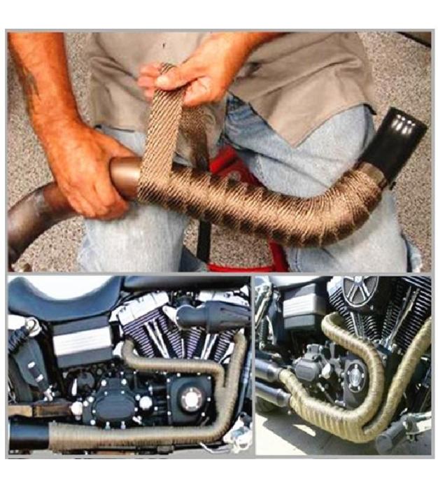 Motorbike Exhaust Heat Protection Roll Tape Wrap