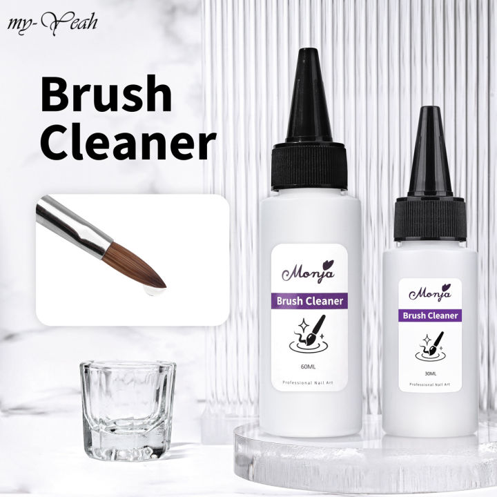 Myyeah 30/60ml Nail Brush Cleanser Liquid Remover Acrylic UV Polish Quick Degreaser Professional Manicure Cleaning Tool