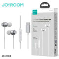 Joyroom Type C Handfree / Joyroom-Ec06 Type-C Series In-Ear Metal Wired Earbuds Silver. 