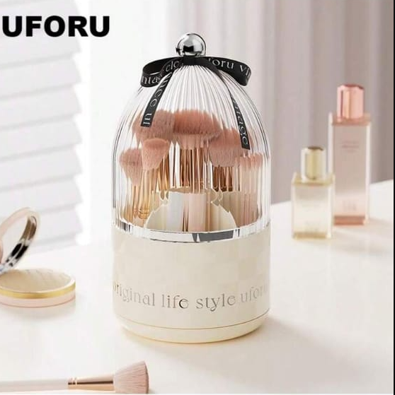 AJM%20%20%20Luxury%20360%20Degree%20Rotating%20Makeup%20Brush%20Holders,%20with%20lid%20clear%20makeup%20brush%20organizer%20holder%20caddy,Rotating%20Dustproof%20Make%20Up%20Brushes%20Container%20with%20Clear%20Acrylic%20Cover,for%20Lipsticks,%20Bathroom%20Vanity,%20Dresser%20-%20Image%205