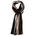 New Outdoor Winter Warm Scarf For Men Classic Cashmere Scarves Soft Kinted Scarf Fashion Striped Long Tassel Neckwarmer 2022. 