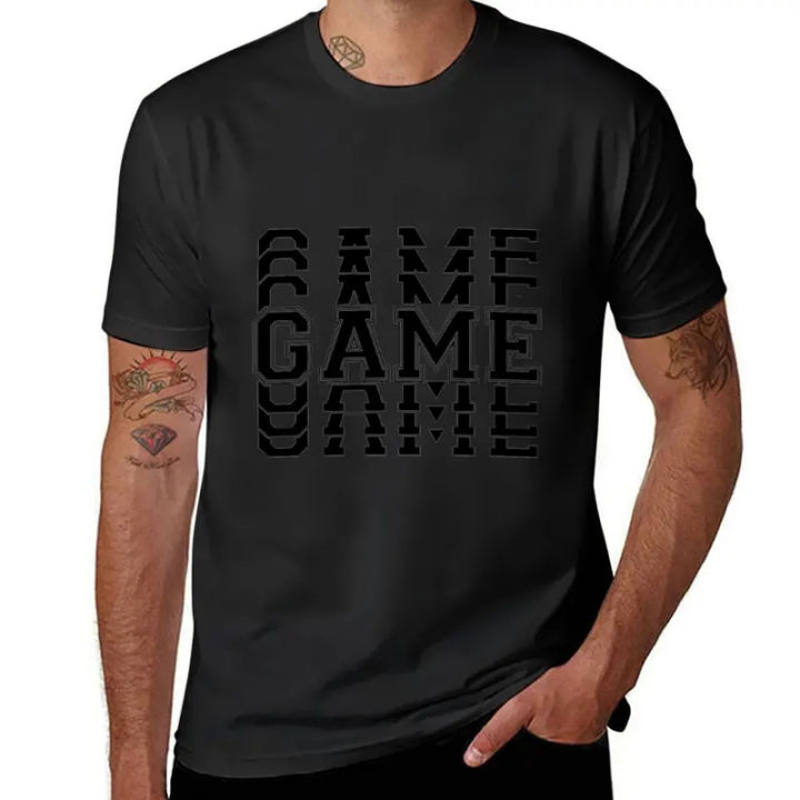 Game Adventureland games T-shirt summer top customizeds black T-shirts for men